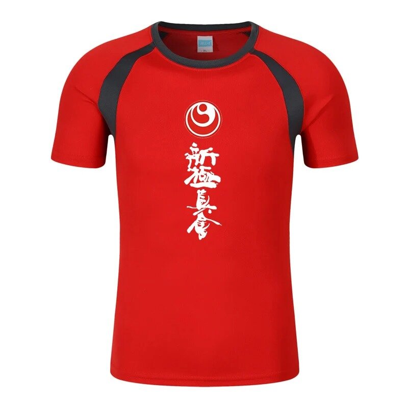 Kyokushin-メンズ半袖カータートップ、快適、通気性、ラウンドネック、トレンディなアウトドア、販売、8色、夏、新しい