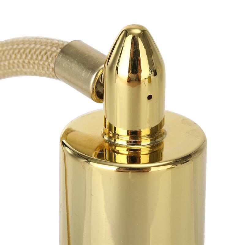 Pusty 80ml przezroczysty kryształ Vintage perfumy butelka złoty długi Spray frędzle perfumy Atomizer pompa wielokrotnego napełniania szklane butelki chiny