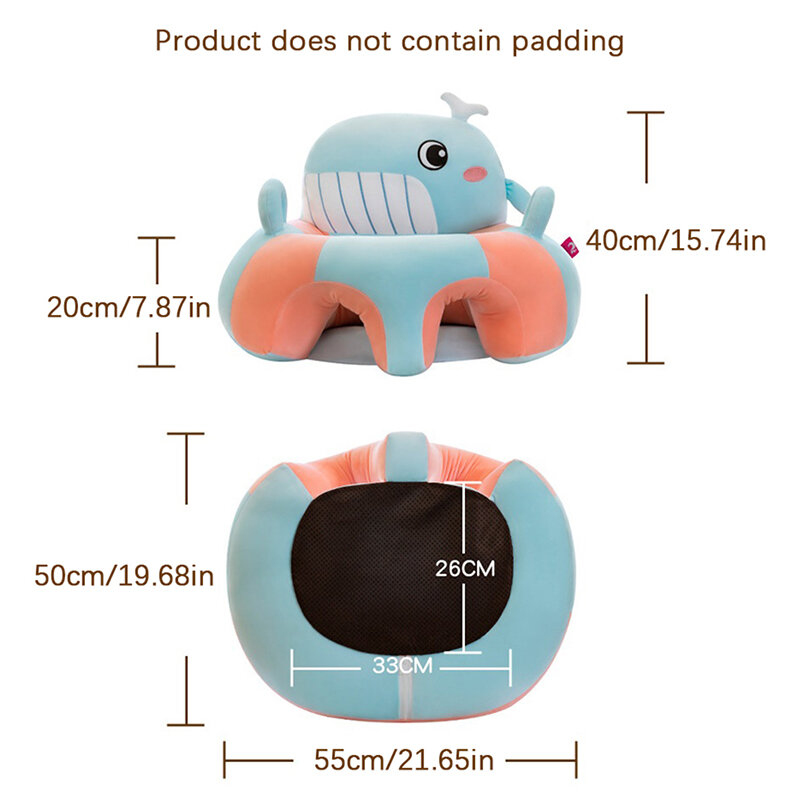 1Pcs Baby Support Seat Sit Up Soft Chair Cushion Sofa Plush Pillow Toy Animal Sofa Seat Pad