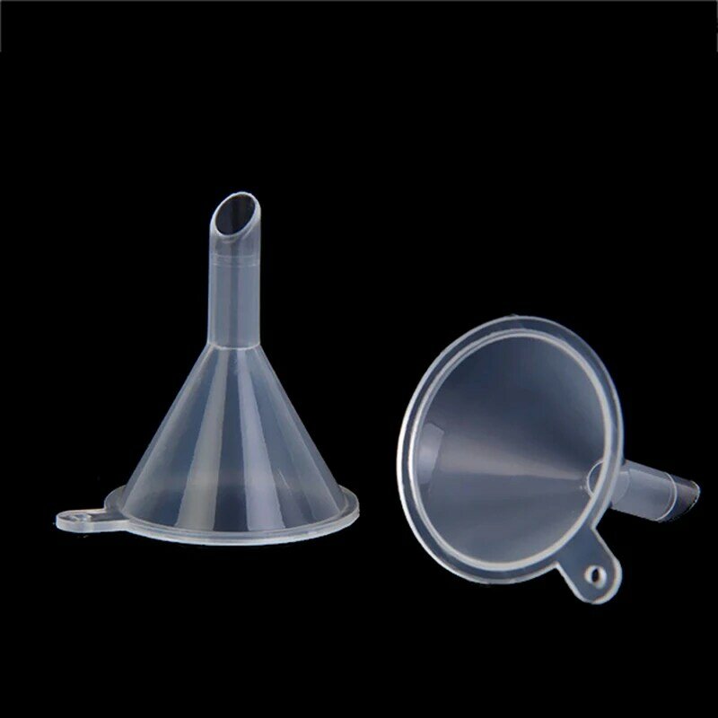 10pcs/lot Plastic Small Funnels For Perfume Mini Liquid Essential Oil Filling Empty Bottle Packing Tool