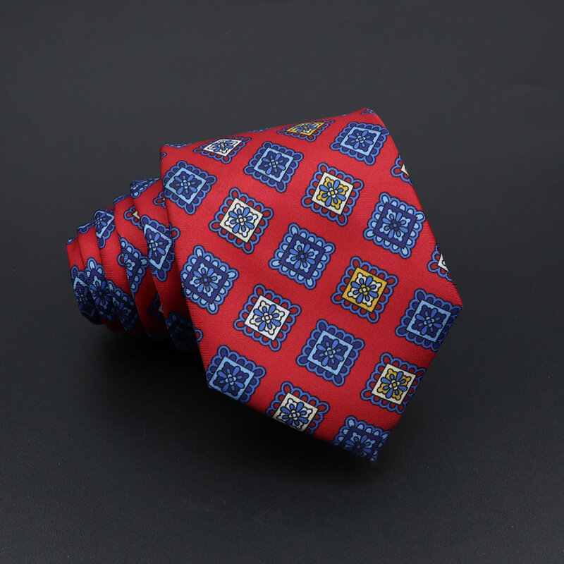 Corbata de microfibra para hombre, corbatas de Cachemira de seda de imitación súper suave, corbatas formales de reunión de negocios, corbata delgada de moda, 7cm, novedad