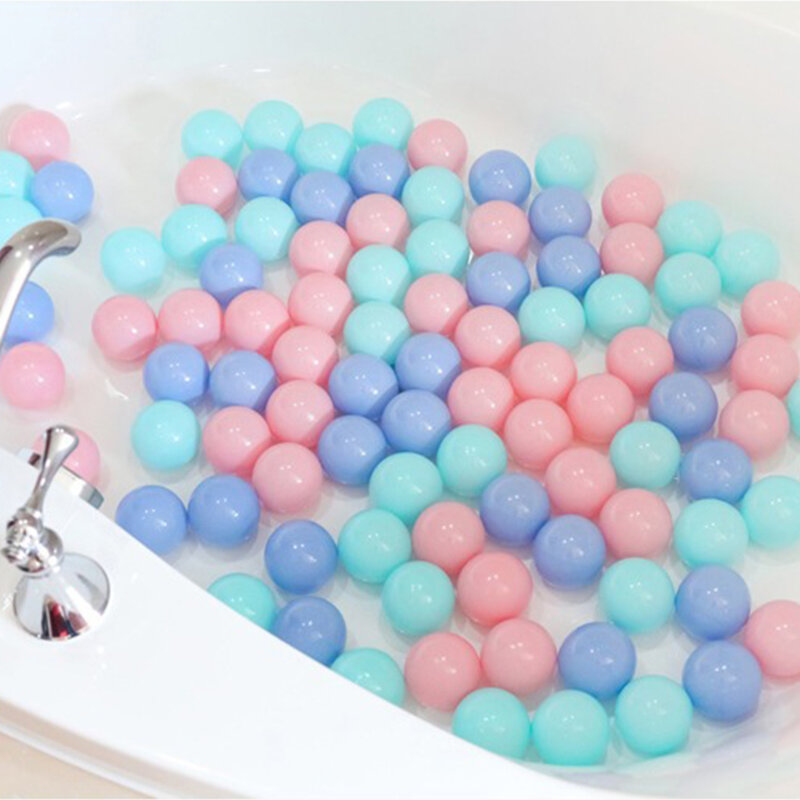 Boule colorée écologique en plastique souple pour enfant, jouet de fosse de bain pour bébé, balle de vague pour piscine d'eau, Dia 4-5.5 c, 50 pièces/lot