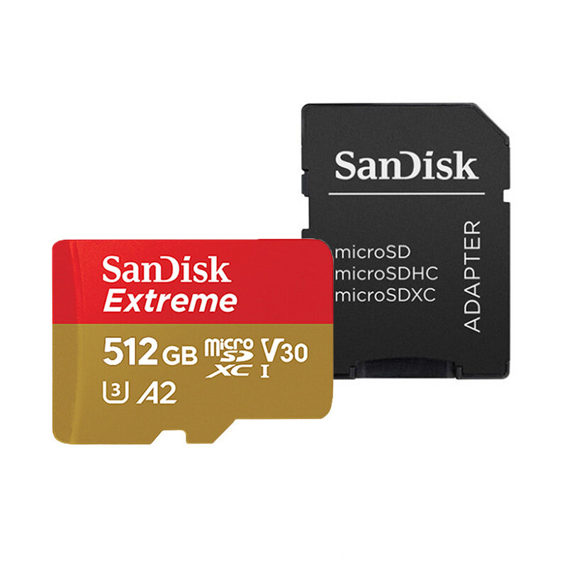 SanDisk cực Micro SD Thẻ 64GB Micro SD 128GB 32GB FLASH thẻ nhớ SD 256GB U3 4K V30 Màn hình microcard 512GB 1TB TF thẻ
