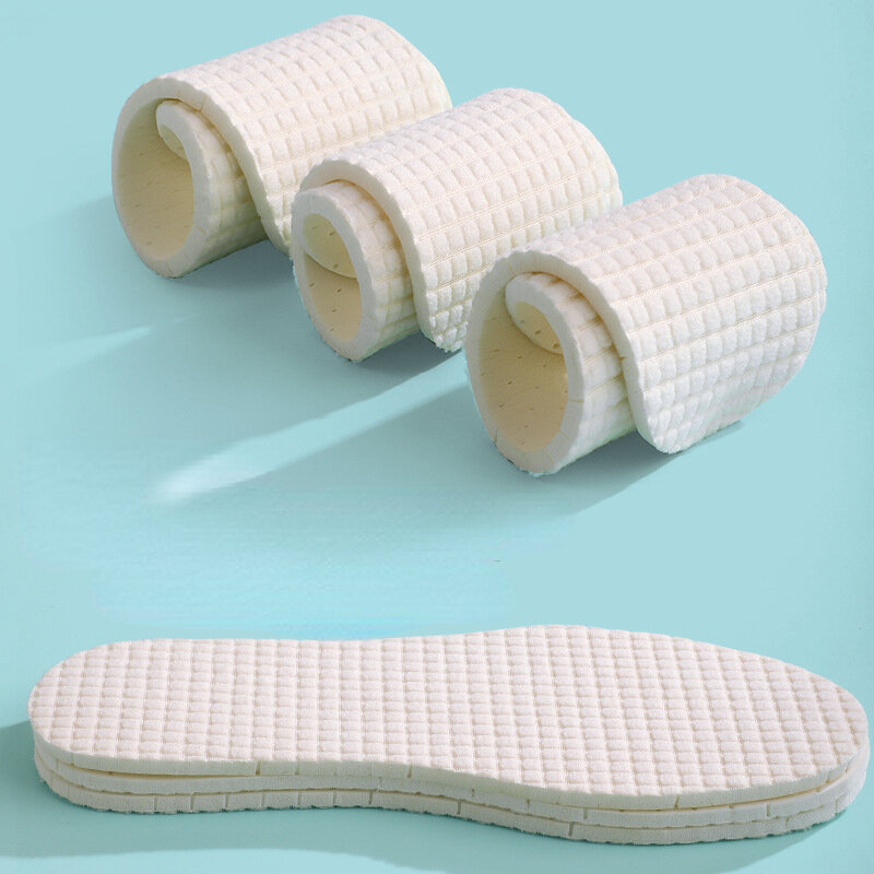 Plantillas de látex para bebés, antibacterianas, sin olor, deportivas, cómodas y transpirables, almohadillas planas para los pies