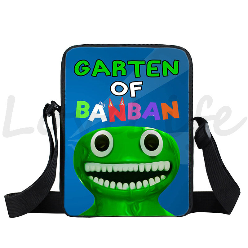 Sac à Main à Bandoulière du Jeu de Dessin Animé Garten Of BanBan pour Enfant, Sacoche de Voyage pour Adolescent