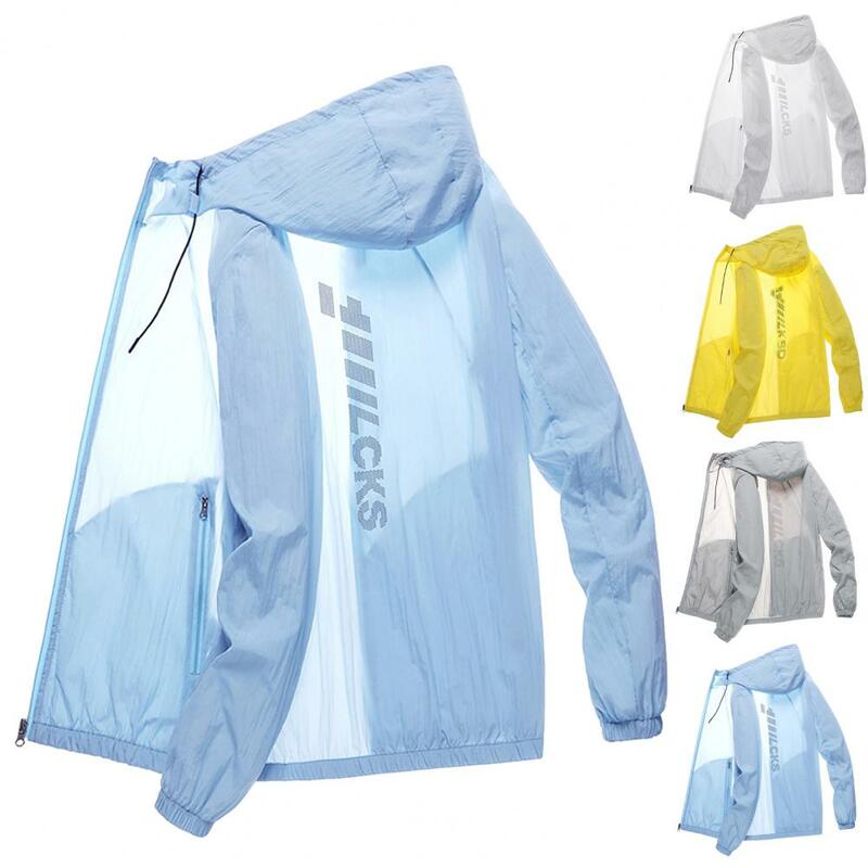 Płaszcz męski antyzmarszczkowy odzież chroniąca przed słońcem anty-scratch przeciwsłoneczny modny szybkoschnący kurtka anty-uv