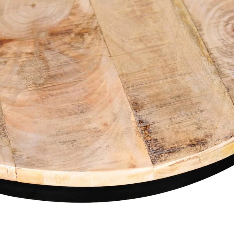 Table basse moderne en bois de mangue brut, 40 cm/50 cm, ensemble de deux pièces pour le salon, décoration de la maison