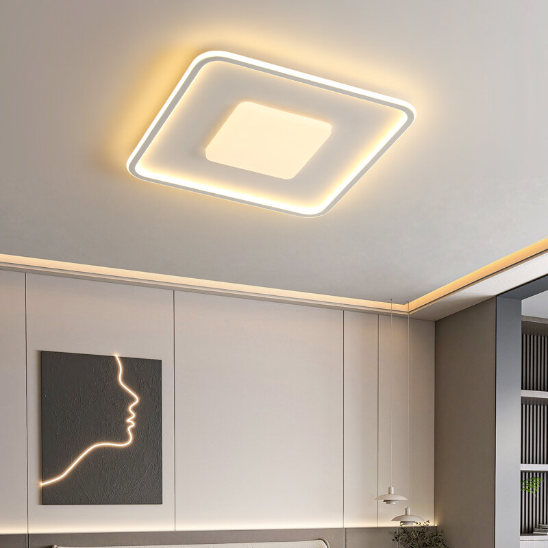 Modernas luzes de teto LED para decoração doméstica, Lâmpadas internas, Luminária simples, Quarto, Sala de estar, Cozinha