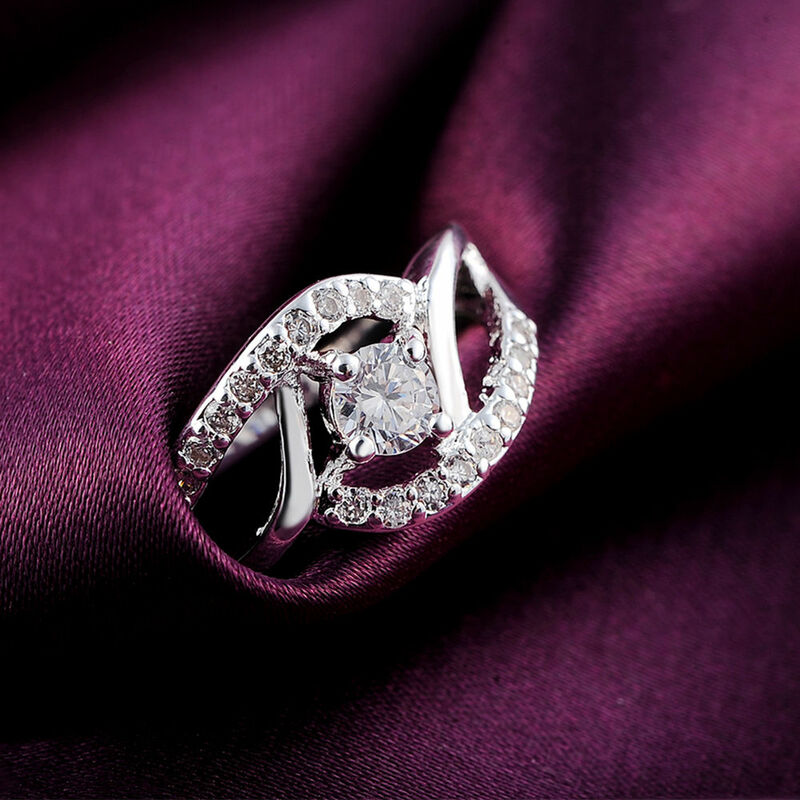 New streetwear 925 Sterling Silver Shiny zircone anelli di diamanti per le donne regali per feste di matrimonio anelli di fidanzamento di gioielleria raffinata