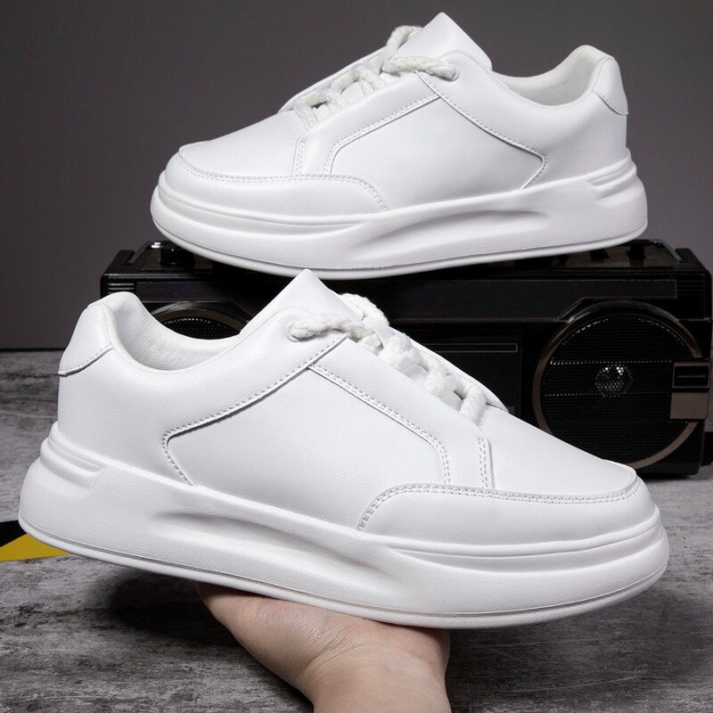 Damyuan Breathable Men Shoes Sneakers Trend Leather Sneakers Classics Casual Loafers Women Non-Slip Footwear Vulcanized Shoes