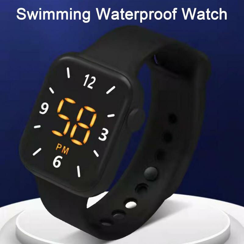 Schwimmen wasserdichte Uhr leuchtende Smartwatch LED-Display Touchscreen Smartwatch bequeme Armband Sport uhr Reloj Hombre