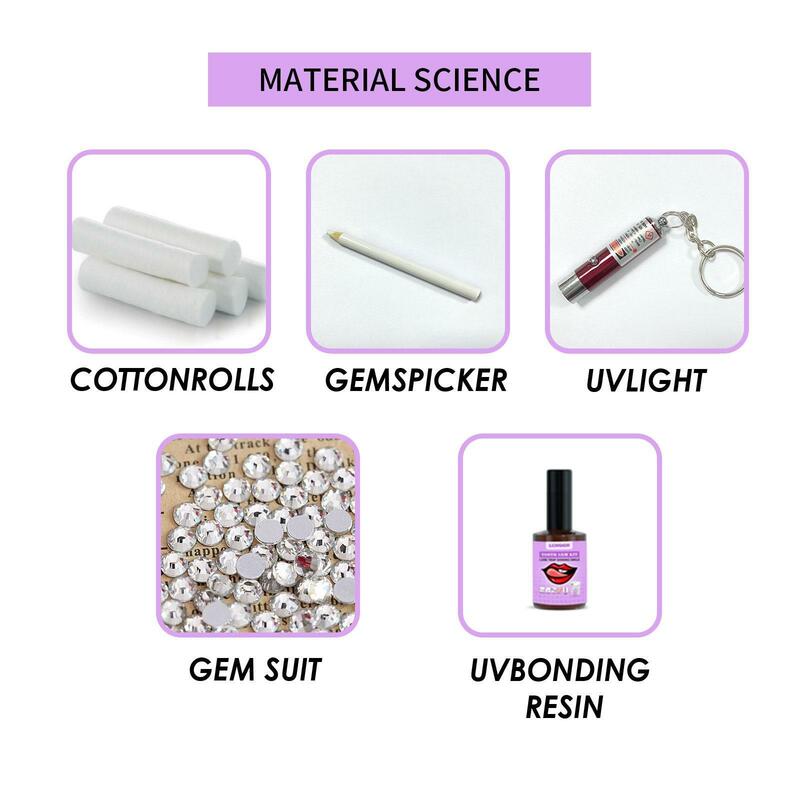 DIY Tooth Gem Kit Super Viscose Water Diamond Crystal Jewelry Tooth Decoration Teeth Easy Remove Install Tooth Jewelry Kit