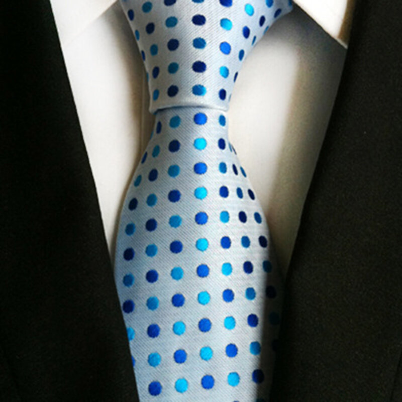 Corbata clásica de 8CM para hombre, corbata de puntos, rosa, Naranja, Negro, Morado, accesorios para hombre, regalo de boda, oficina, fiesta