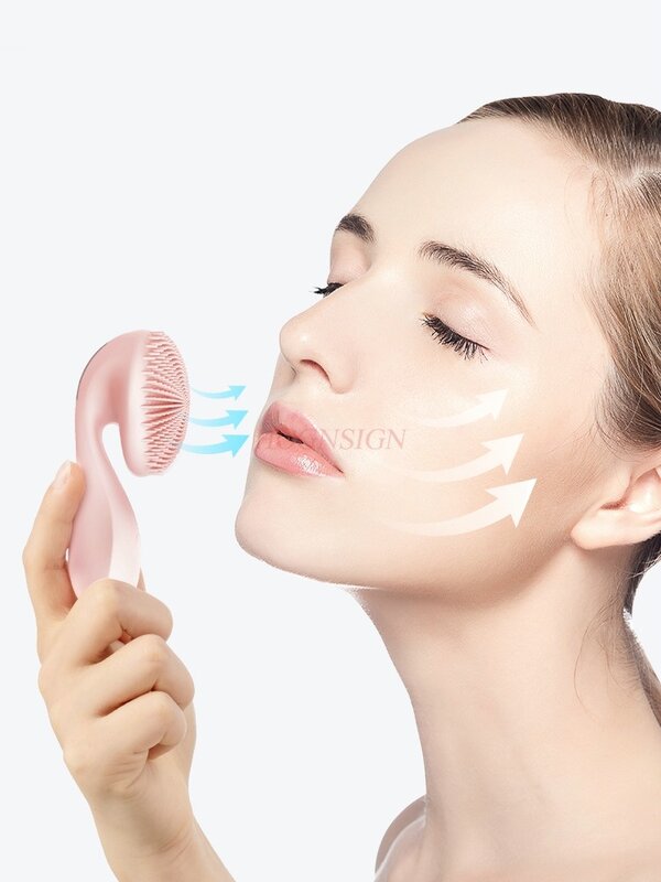 Electric facial cleanser, pore cleaner, silicone facial brush, beauty instrument