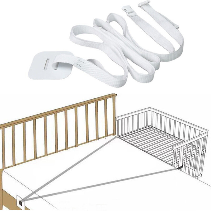 Crib Fixed Belt Splicing Large Bed Anti-moving Straps Mother and Child Bed Supporting Large Bed Straps Crib Straps for Newborn