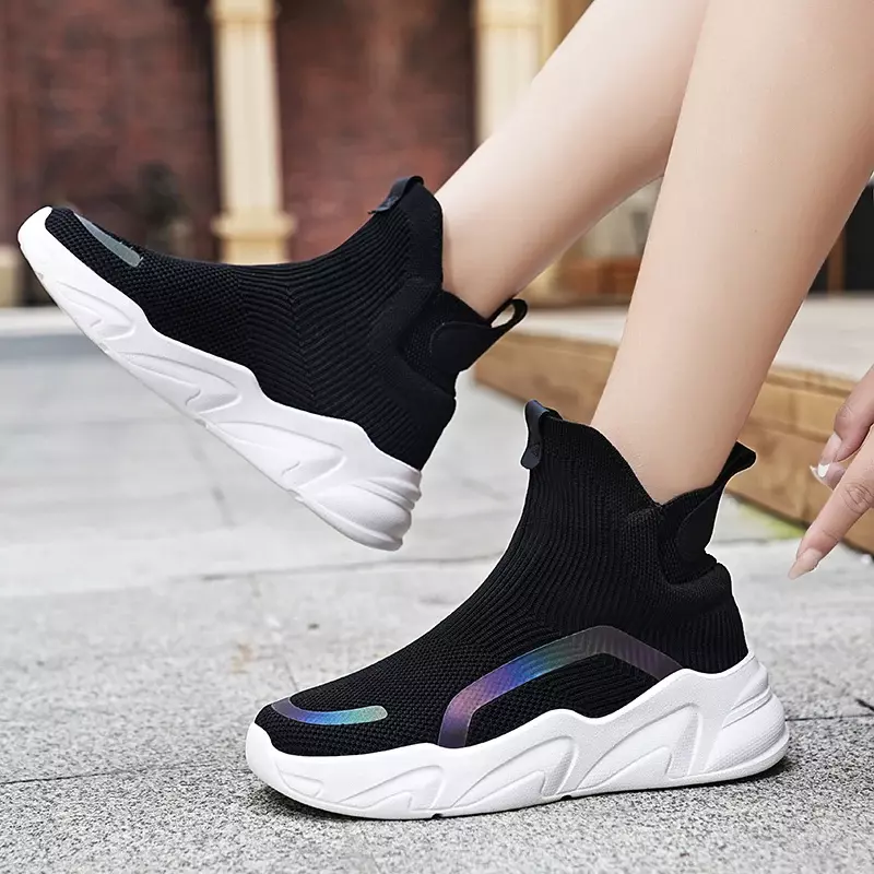 2024 Shoes For Men Lovers' Sneakers Men Tennis Loafers Shoe Tide Men Ankle Boots Socks Shoes Fashion Casual Shoe Large 39-48
