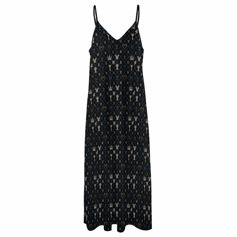 KH 패턴 민소매 원피스 드레스, 2024 웨딩 드레스, 데일리 원피스