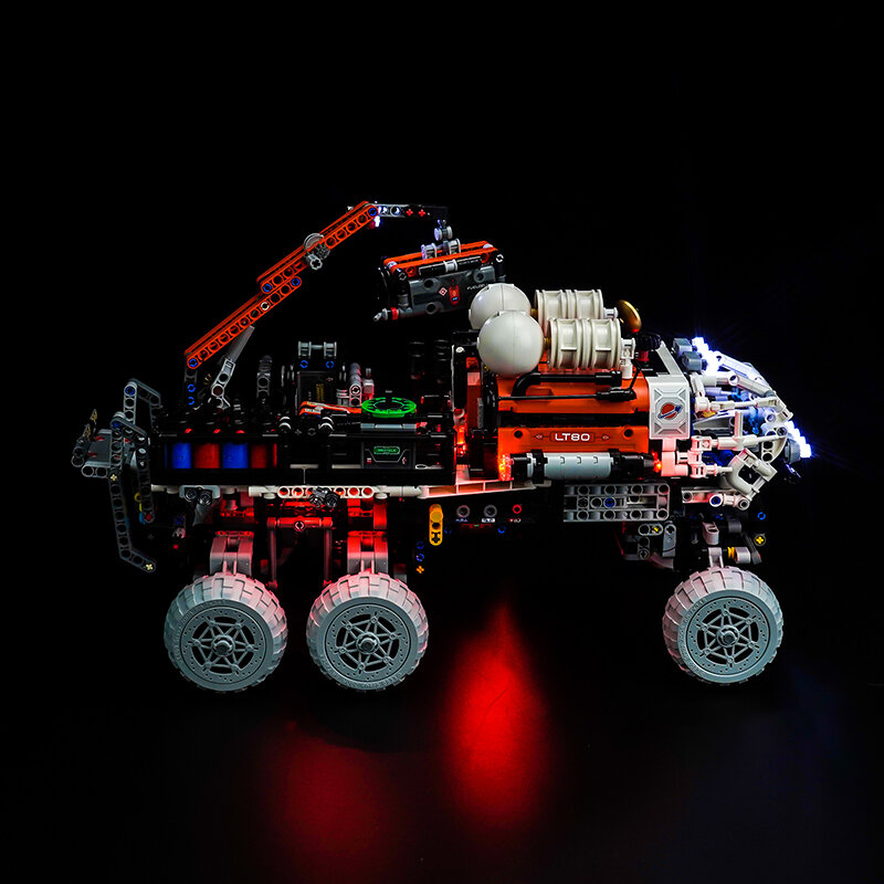 Lazishi-LED Light Set para a Exploração Rover Bloco, Iluminação Apenas Acessórios, Presente, 42180, Mars Crew