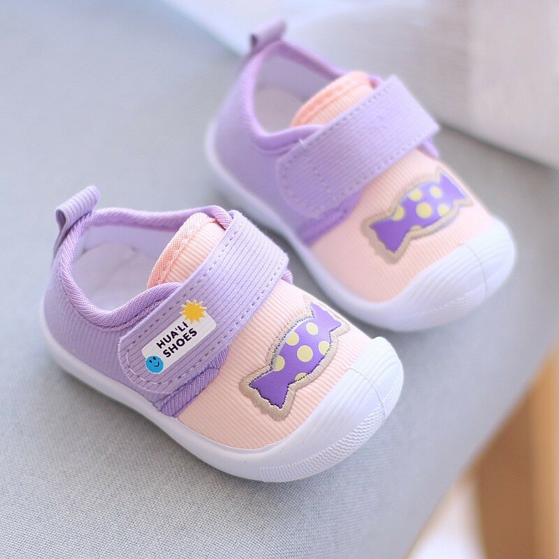 Обувь для маленьких девочек и мальчиков, обувь для первых шагов, хлопковая мягкая обувь для новорожденных, милая детская обувь для малышей, для девочек и мальчиков, весна-осень