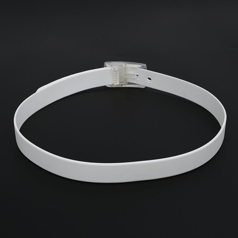 Cintura Unisex in plastica siliconica color caramella bianca