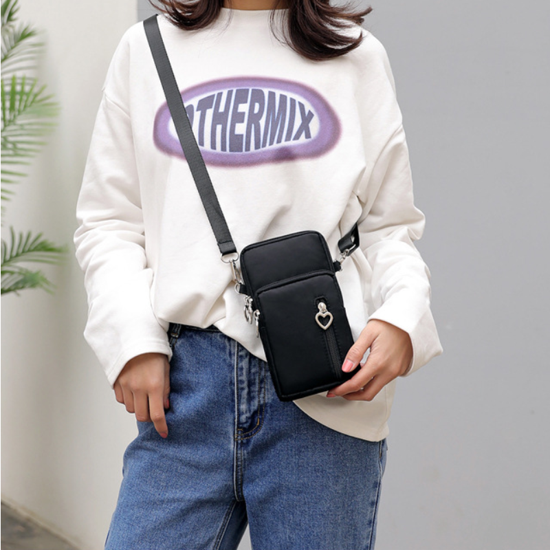 Bolsa para celular feminina, bolsa mensageiro, bolsa de ombro pequena, bolsa diagonal, multifuncional, fone de ouvido ao ar livre, bolsa esportiva