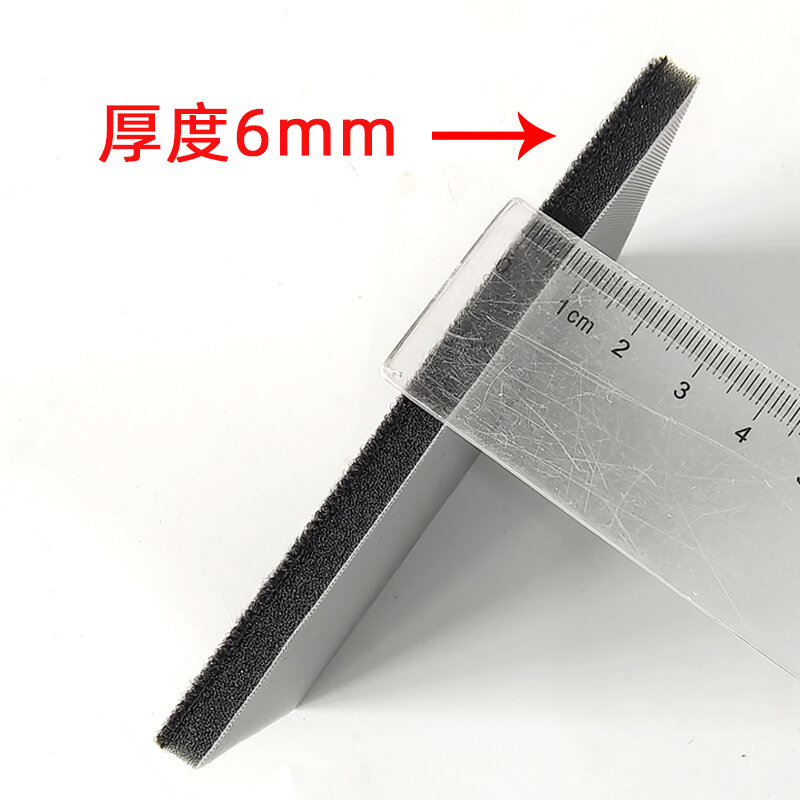Almofada preta retangular da proteção do coxim do gancho curto material macio esponja 75/120mm japonês kovax lixa acessórios