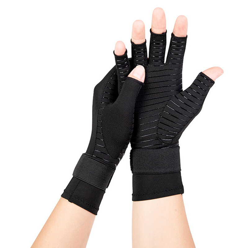 Kompresja nadgarstka artriti antypoślizgowe odporne na zużycie wydłużone Fitness guantes lekkie oddychające damskie rękawice męskie muñequera