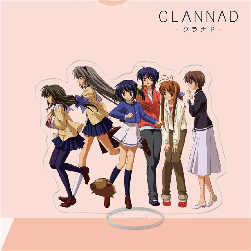 Anime CLANNAD Acrílico Stand, Personagens Cosplay, Ornamento, Acessórios, Mercadorias, Coleção Presentes, Modelo, 15cm