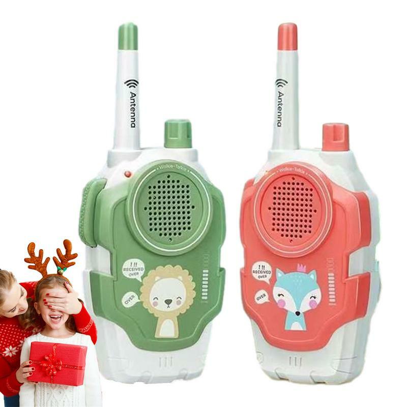 Walkie Talkies inalámbricos de largo alcance para niños, Walky Talky 2 piezas, Mini Interfono para exteriores, Radio bidireccional de mano, juguete para niños