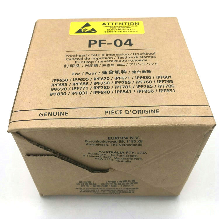 Boquilla de cabezal de impresión para Canon, cabezal de impresión para IPF650, IPF655, IPF680, IPF681, IPF685, IPF686, IPF755, IPF760, IPF765, IPF750, PF-04, pf04, pf 04