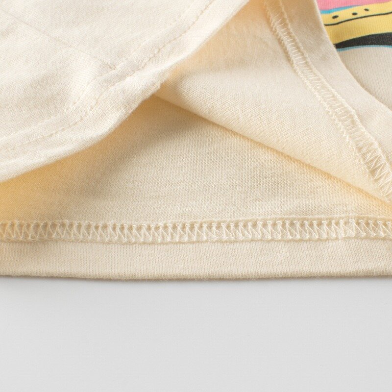 T-shirt de manga comprida de algodão para meninas e meninos, novas roupas de marca para crianças, outono, 2023