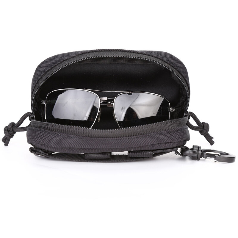 Lunettes de soleil DulGlasses en poudre EDCNylone pour hommes, sac de taille, étui à lunettes, utilitaire militaire, armée, accessoires de chasse, dur
