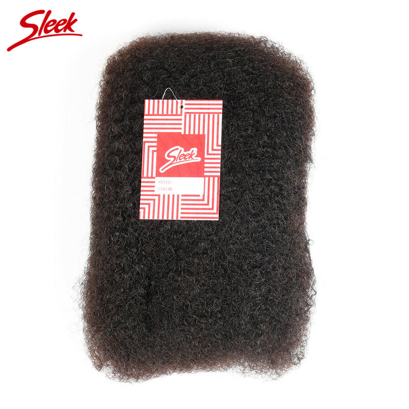 Elegante Afro riccio senza attacco trecce mongole crespi ricci colore naturale Bulk capelli Remy per donne nere