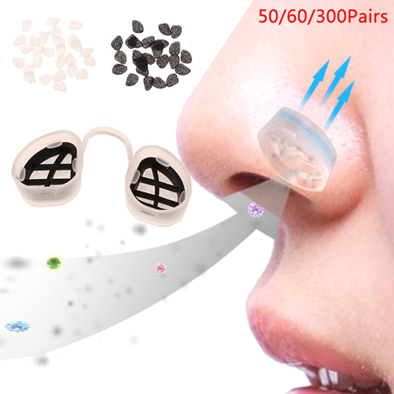 50/60/300 paia di telai per filtri nasali filtri di ricambio filtro antipolvere per naso dell'aria