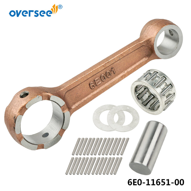 6E0-11651 Connecting Con Rod Kit For Yamaha Outboard Parts 2T 4HP 5HP 6HP 8HP Seapro 677-11650-01 6E0-11650 677-11650