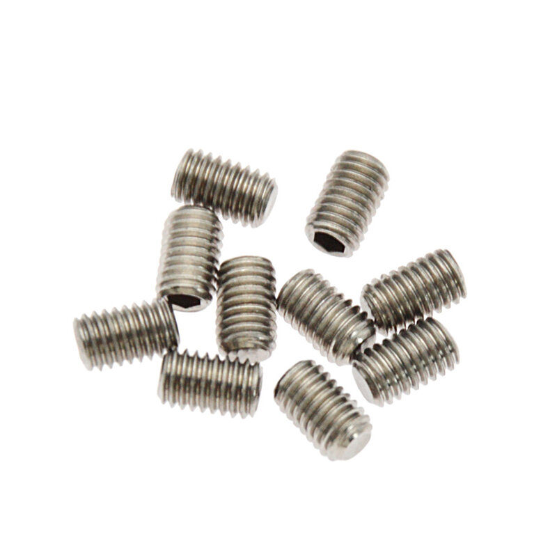 Brand New Grub Screws Accessories Silver Stainless Steel Surfboard Fins 10 Pieces Fin Plug Screws High Quality