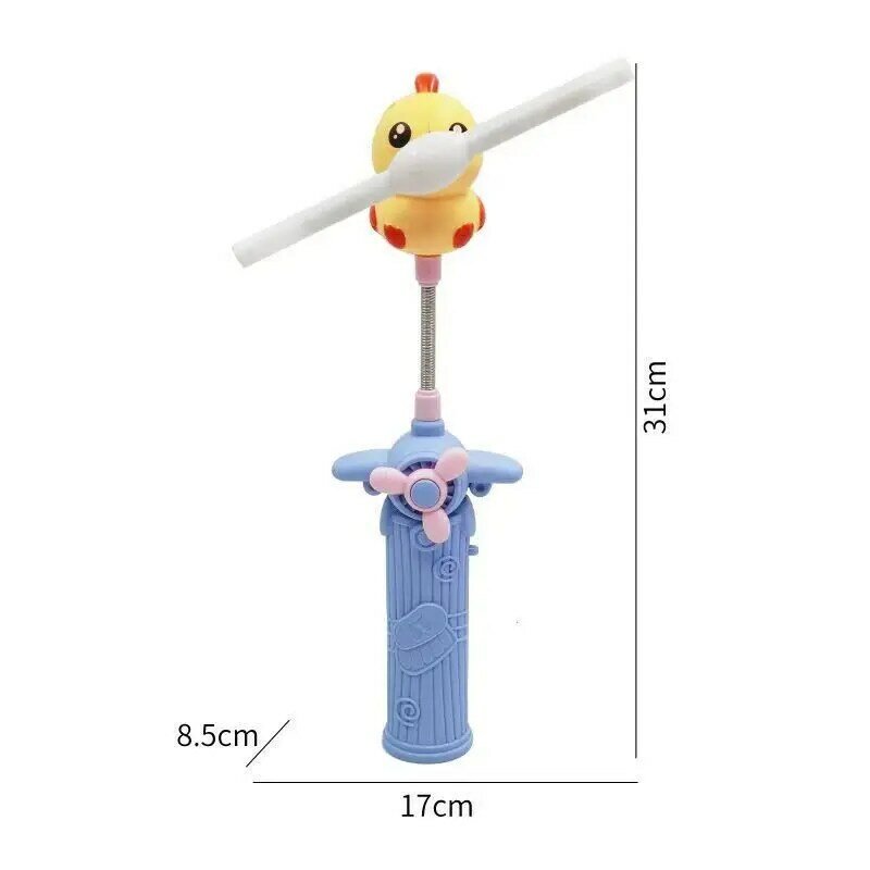 Brinquedos elétricos brilhantes do moinho de vento das crianças, Cartoon Duck Magic Plastic Windmill, Música Spinning Windmill Presentes Brinquedos Para Crianças