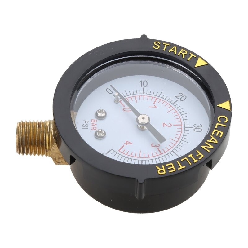 A2UD Water Pressure Gauge 60psi with Setable for Case Bottom Mount for Swimming Pool