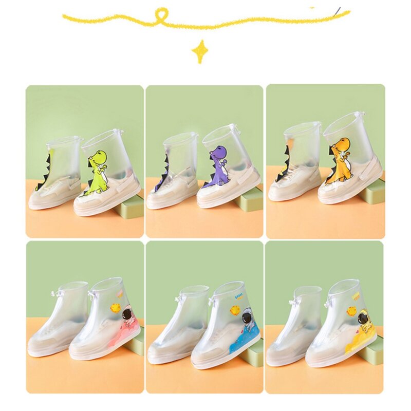 Zatoczka kalosze dla dzieci kalosze osłona buta z wodoodporną warstwą antypoślizgową grubą wodoodporny pokrowiec na buty