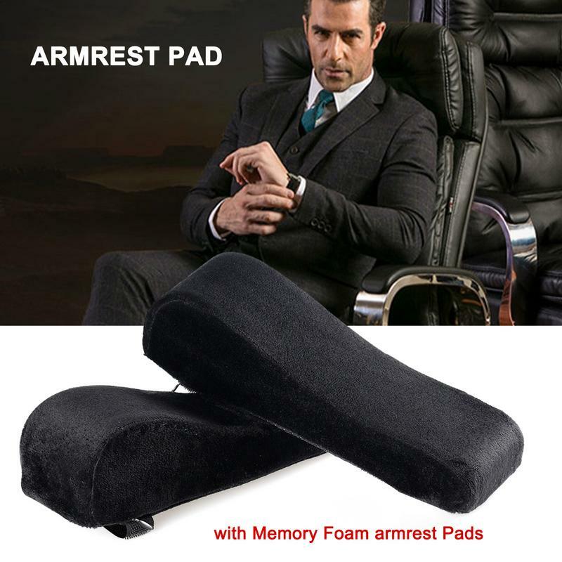 Almofadas de braço ergonômicas para cadeira de mesa, tampa do descanso do braço, travesseiro, apoio do cotovelo, escritório, almofada, 2pcs