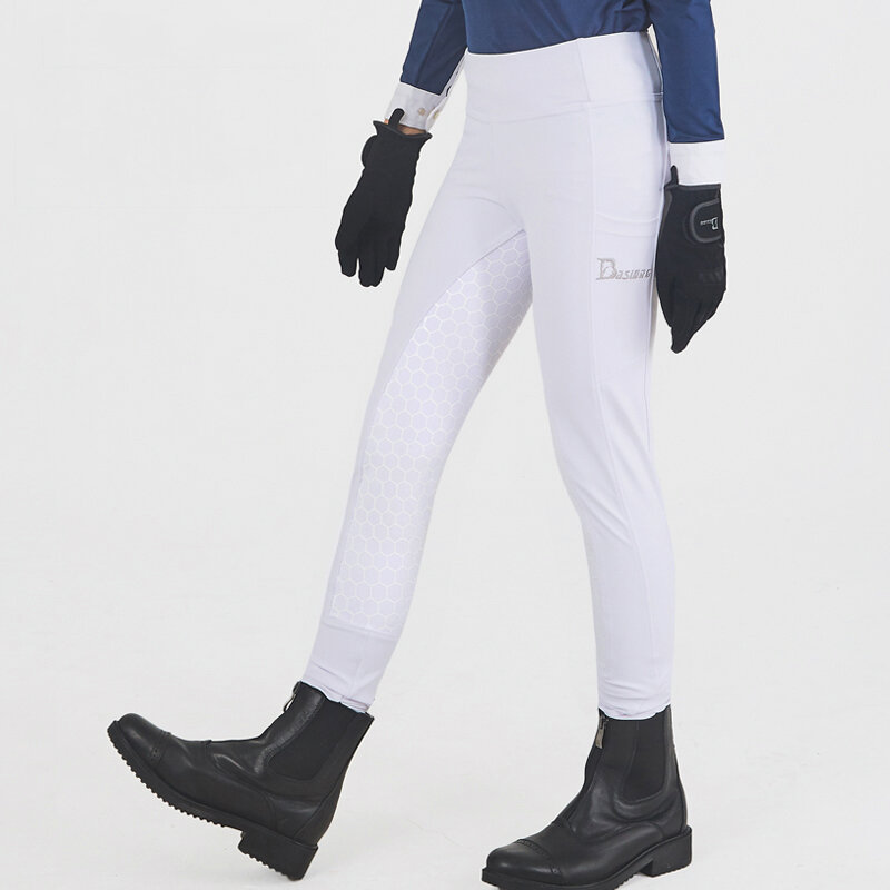 Pantalones de equitación ecuestres de silicona para mujer, traje de equipo de jinete, primavera y verano, 2022