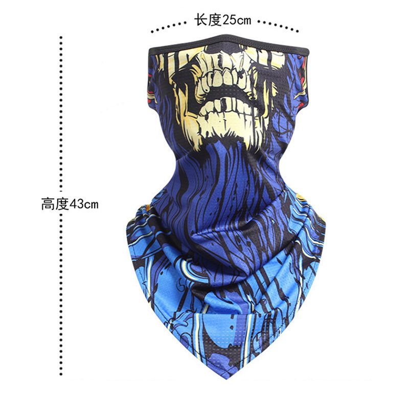 Outdoor skull riding maskers hangende oor multifunctionele bescherming gezichtsmasker motorfiets gezicht sjaal hals buis warmer cover