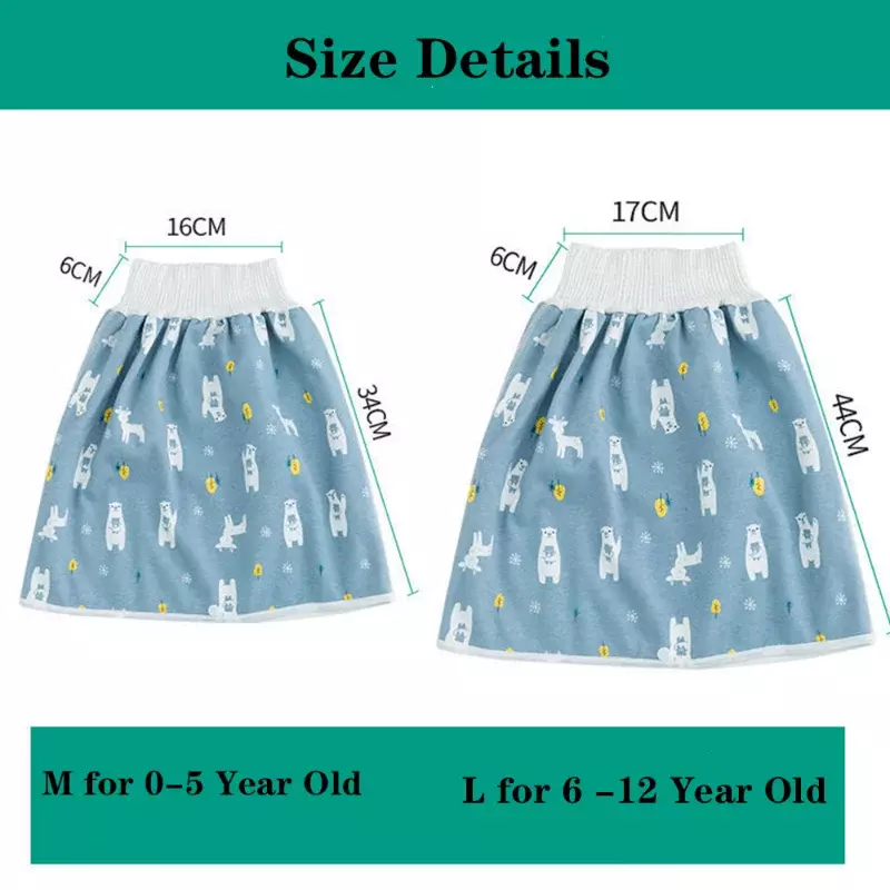 Celana rok popok bayi tahan air untuk latihan toilet celana pendek popok nyaman untuk anak laki-laki dan perempuan pakaian tidur