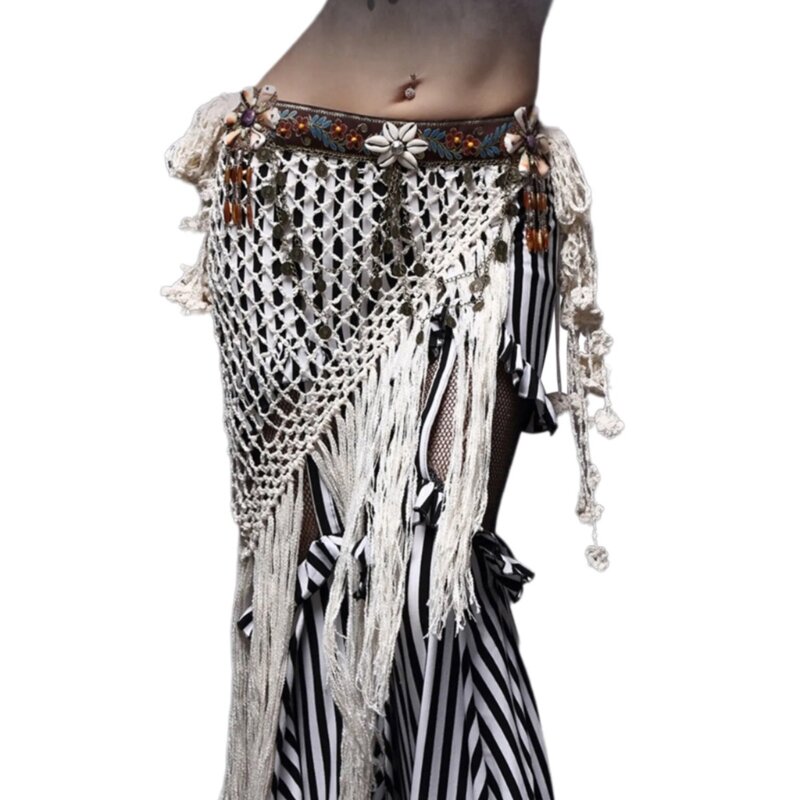 Женский костюм для танца живота, поясная накидка, регулируемый пояс для танца живота, набедренный шарф, аксессуары для талии,