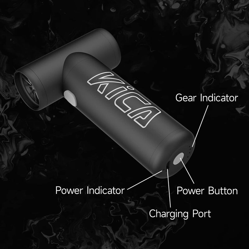 KICA Jetfan-Portátil Mini Turbo Air Blower, teclado recarregável Cleaner, espanador de ar comprimido para computador, PC, câmera do carro