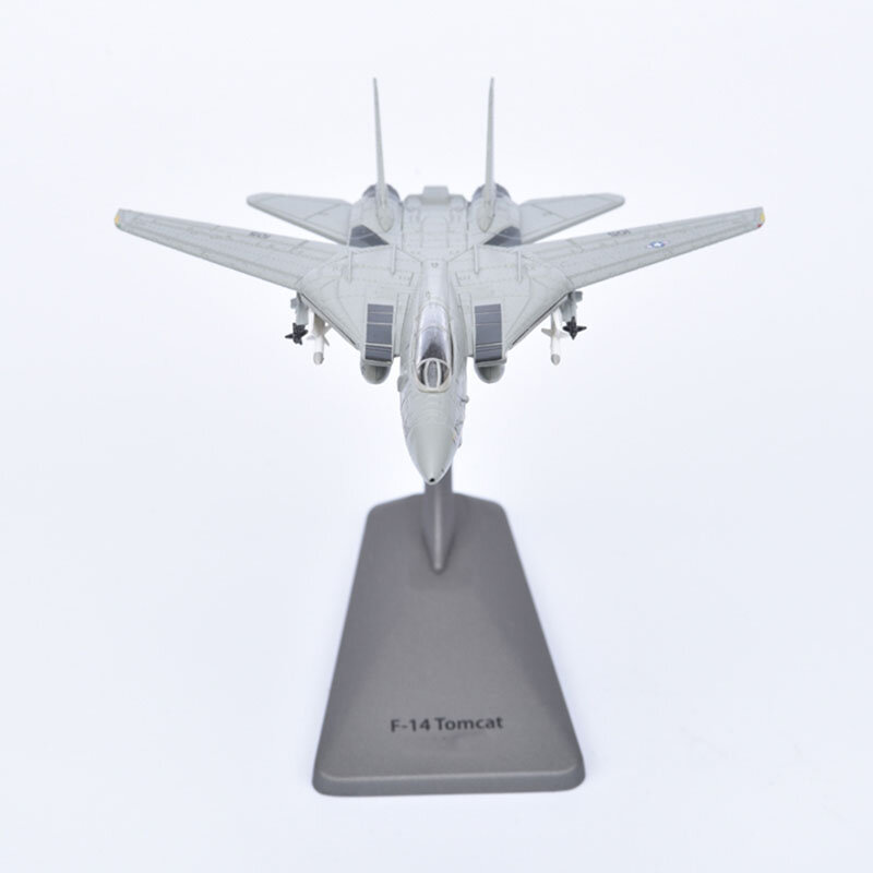 F-14 de combate militar fundido a presión, juguete de aleación y plástico a escala 1:144, colección de regalos, simulación, decoración de exhibición