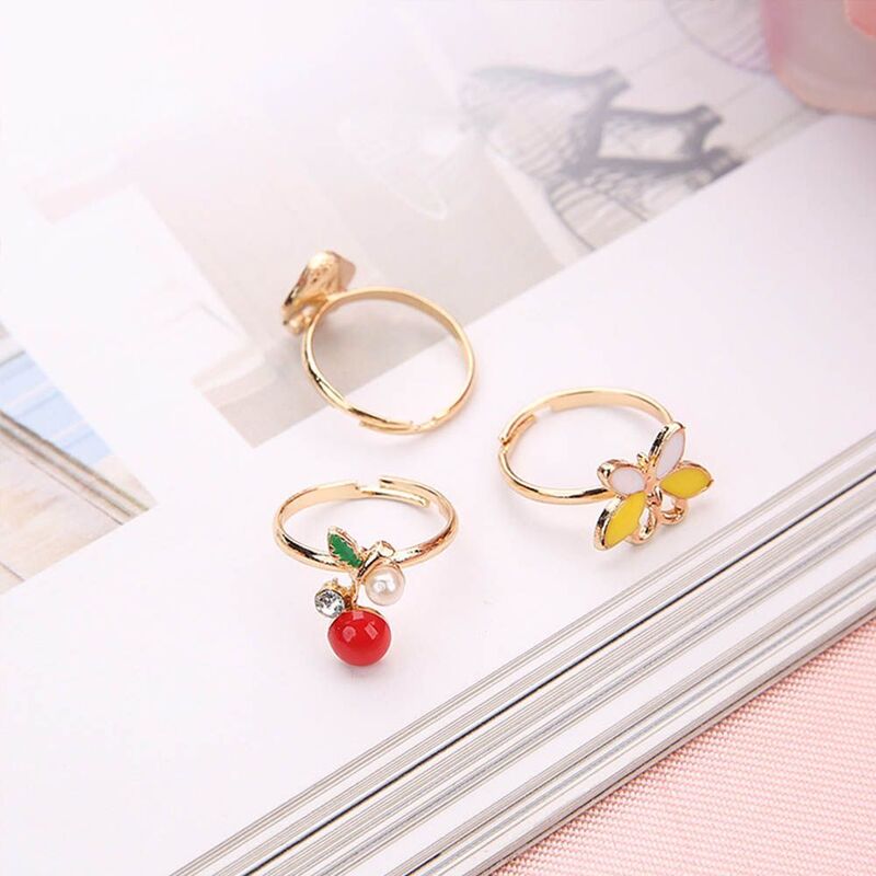 Cartoon Gift Optional Creative Rings Ornament Finger Rings Ring Toy Fancy Shape Pretend Play