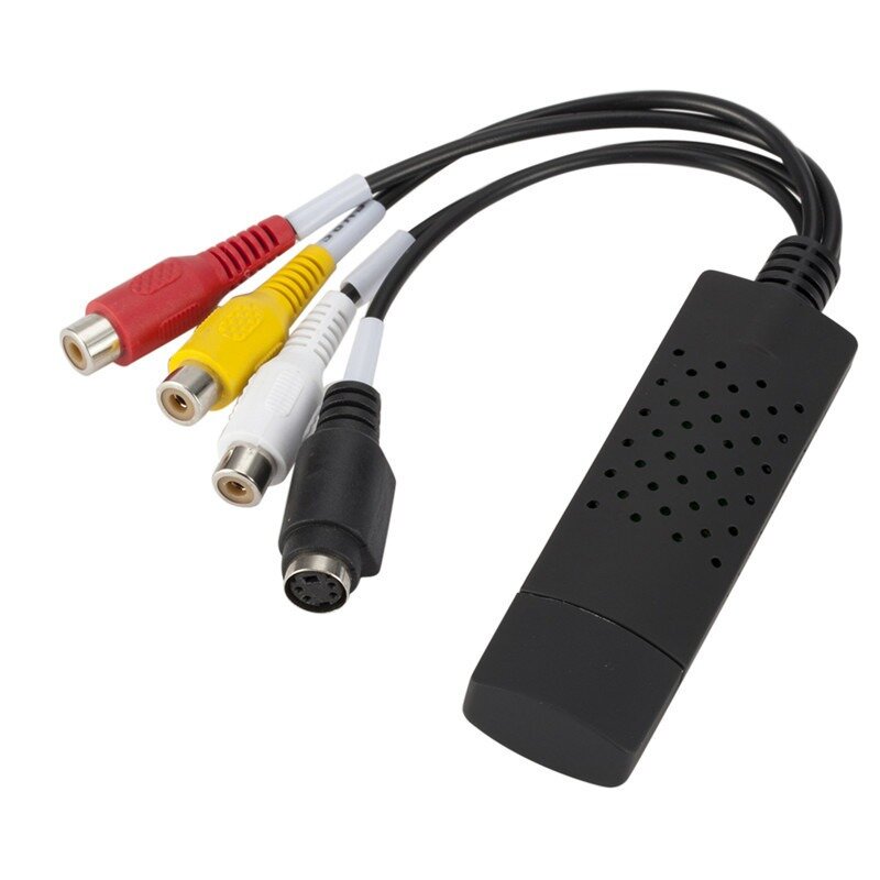 Adaptor kartu penangkap Video Audio USB, perangkat perekam konverter penangkap Video kabel USB