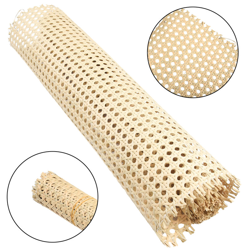 Rattan Mesh Roll Sheet; Sturdy Refreshing Ideal for DIY Projects Perfect for Chair Kits and Other Furniture Multi size Options