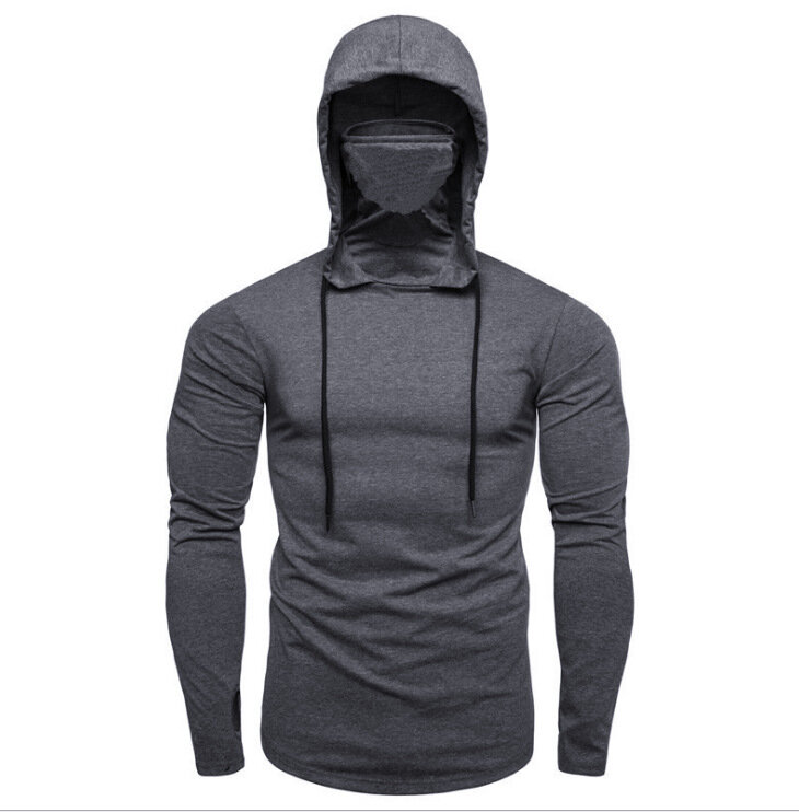 Factory Direct Sales jednokolorowe jesienne sportowe rekreacyjne bluzy męskie cienkie swetry z kapturem z długimi rękawami